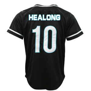 2015/2016 wholesaleファッションボタンダウンsublimation custom uniform baseball jersey - Product Image 2