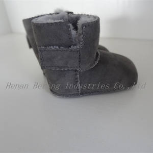 Spagnolo Merino pelle di pecora scarpe da neve inverno calda vera pelliccia di pecora morbido caldo scarpe da bambino inverno stivali da bambino - Product Image 3