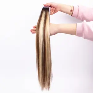 Russian Remy Double Sided Tape Hair Extensions, Wholesale Balayage Tape Hair Extensions