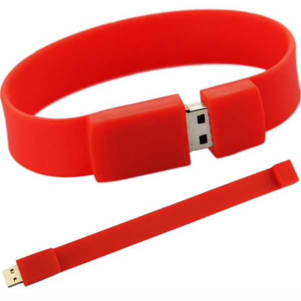 Wholesale Customized Logo Silicone Bracelet Wrist Band USB 2.0 Flash Drive Pen Drive 32GB 3.0