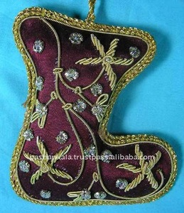Luxury <b>Christmas</b> Decoration Craft with Customizable Shape and Fabric Material - Product Image 1