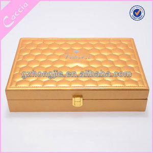 Design de mode Brevet barbie cas cosmétique or PU maquillage cas cas cosmétique de luxe - Product Image 1