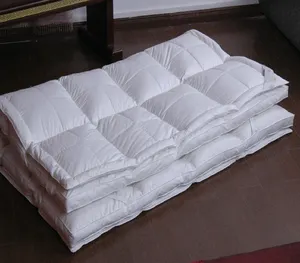 Funda de colchón de plumón de pato y Ganso, blanco, 100% algodón