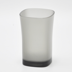 Ensemble d'accessoires de salle de bain en plastique gris brumeux rond élégant - Product Image 4