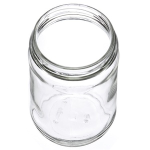 12 oz/16 oz Chiaro Rotondo di <span class=keywords><strong>Vetro</strong></span> Barattolo di Economia, Lug Foderato Oro Pulsante di Chiusura In Metallo-Vuoto - Product Image 3