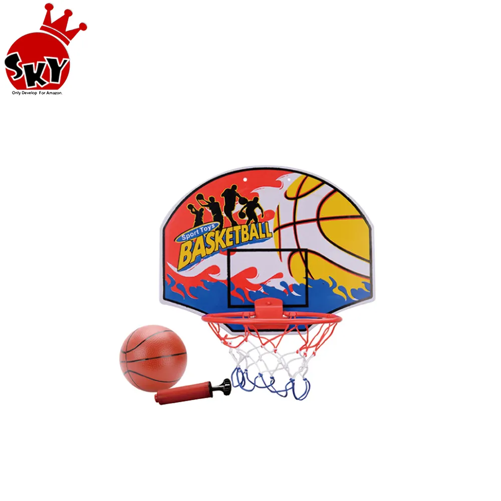 hot selling indoor mini basketball backboard game toy with rubber basketball kids Sport toys set