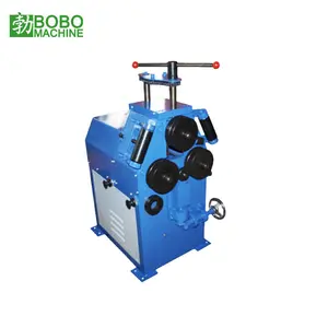 Hydraulic vertical type angle steel bar iron sheet profile roll round bender machine