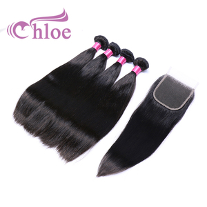 Chine usine Offre Spéciale 100% humaine cheveux raides vierge vierge cheveux raides avec hd fermeture - Product Image 5