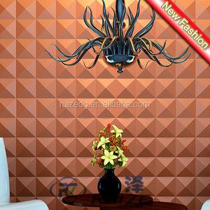 Revêtement extérieur en <span class=keywords><strong>PVC</strong></span>, panneaux muraux en forme <span class=keywords><strong>de</strong></span> pyramide 3D pour la décoration des fenêtres - Product Image 3