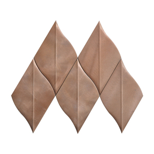 Nghệ thuật 3d hình dạng lá mộc mạc nhôm kim loại gạch mosaic cho tường - Product Image 5