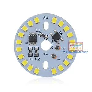 DOB — 2835 lampes led ac 220v 9W, pour ampoule vers le bas, module led sans pilote