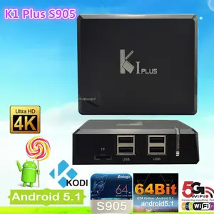 K1 بالإضافة k1 بالإضافة amlogic S905 الساخن بيع 2016 الروبوت stb/dvb/tv box رباعية النواة جوجل الروبوت 5.1 os