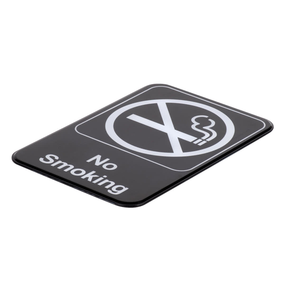 الفضة لا التدخين علامة تحذير لوحة إرشادية لوحة في الفندق - Product Image 5