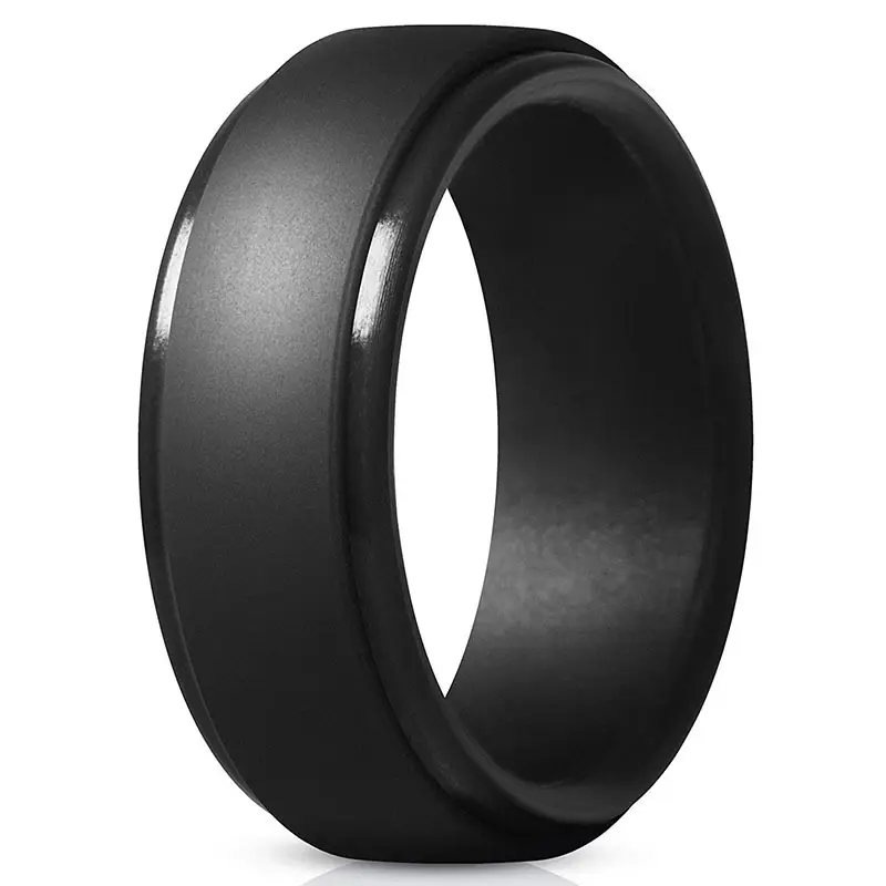 Sport Jewelry Wedding Silicon Ring Band Rubber Ring