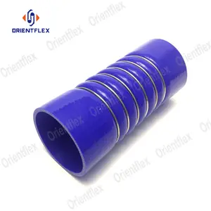 Blue Silicon flexible water hump radiator silicone rubber hose for heavy truck