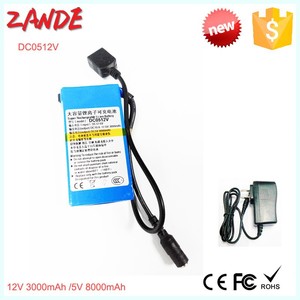 Pak Baterai Li-ion Isi Ulang Kecil DC 5V 8000Mah 12V 3000Mah Persediaan Pabrik Kualitas Tinggi - Product Image 2