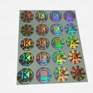 Tùy Chỉnh Dot Matrix 3D Holographic Dính Nhãn Bảo Hành Con Dấu Hologram Sticker
