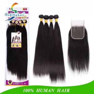 Fornitore della cina nuovi prodotti raw capelli del virgin non trasformati prima vergine brasiliana dei capelli umani capelli lisci