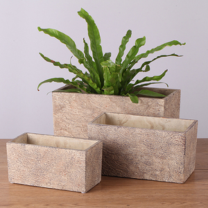 Fioriera Rettangolare in <span class=keywords><strong>Cemento</strong></span> Non Rivestito / Vaso da Giardino Grande per Interni ed Esterni / Stampi per <span class=keywords><strong>Vasi</strong></span> in Ceramica per Decorazione Casa - Product Image 1
