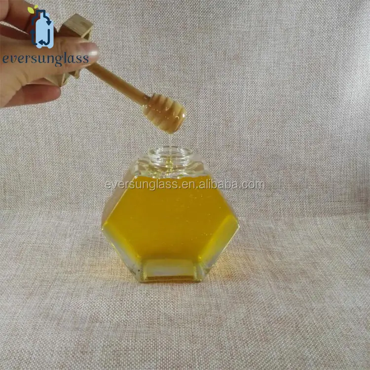 Hexagon Glass Jars with Wooden Lids for Jam Honey Jelly Wedding Favors Baby Shower Favors Baby Food DIY Jars