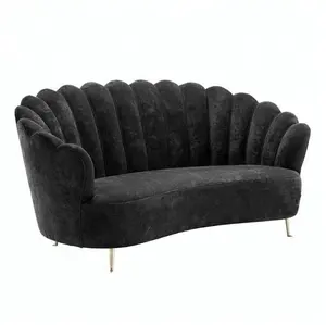 Мебель для гостиной элегантная металлическая ножка бархатная оболочка диван