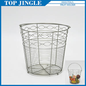 Nouvelle corbeille de fruits en fil métallique noir moderne - Product Image 3