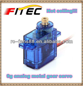 Feetech <span class=keywords><strong>fs90mg</strong></span> 1.8kg micro. Cm de metal gear servo para avión de air/helicóptero - Product Image 1