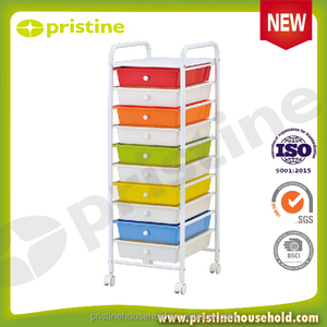 Chariot de rangement de bureau moderne MIT Taiwan avec 10 tiroirs en plastique pour atelier et cuisine - Product Image 5