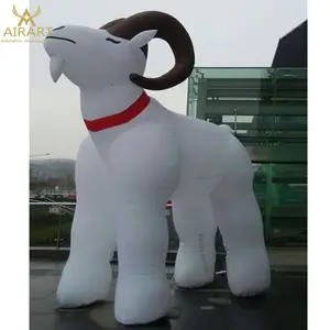 定制促销巨型充气山羊模型动物气球派对用品