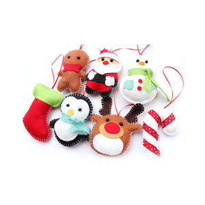 Felt christmas party decoration tree ornament lsn support oem customized event & party supplies 300pcs