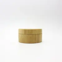 Natureza pacote de cosméticos vazios reciclar BGJ-011S 30g pó solto jar tampa de bambu recipiente cosmético