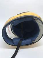 Pas cher moto casque intégral en jaune