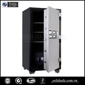 KSG-Caja fuerte de acero y metal para el hogar, resistente al fuego, bloqueo digital electrónico, huella dactilar y acceso con llave - Product Image 2