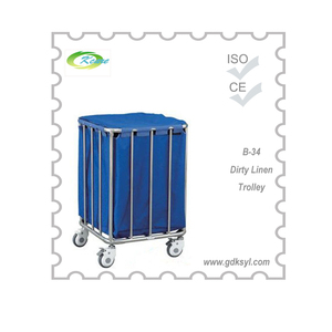 Único diseñado <span class=keywords><strong>de</strong></span> limpieza del Hospital transferencia carrito con ruedas grandes, útil para la ropa transferencia - Product Image 5