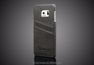 Luxury Real Véritable Carte En Cuir Slots Quatrième <span class=keywords><strong>de</strong></span> Couverture <span class=keywords><strong>téléphone</strong></span> cas pour <span class=keywords><strong>samsung</strong></span> <span class=keywords><strong>galaxy</strong></span> <span class=keywords><strong>s6</strong></span> bord - Product Image 3