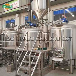 Tiantai 2000l Stoom Drie Vaartuigen Industriële Bierbrouwapparatuur Brouwerij Systeem - Product Image 4