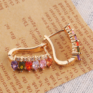 <span class=keywords><strong>Boucles</strong></span> <span class=keywords><strong>d</strong></span>'oreilles plaqué or pour femmes, bijoux <span class=keywords><strong>fantaisie</strong></span>, en or, 14k, vente en gros, nouvelle collection 2020 - Product Image 3