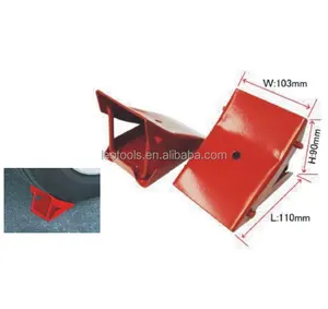 2 pcs Berguna Folding Lipat Logam Chocks Roda