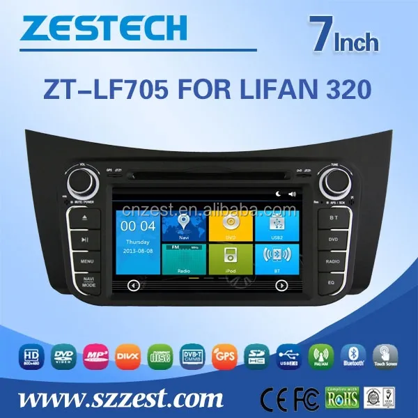 Car Audio sistema di Navigazione per LIFAN 320 con usb, radio, swc, 3g, wifi, stereo, mp3/mp4