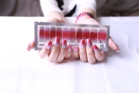 Autocollants à ongles pour filles, modèles célèbres,