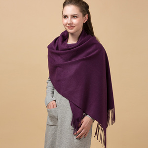 Bufanda de cachemir para mujer, chales de Color naranja mongol, liso, de alta calidad, talla larga, cada Color, 5 uds., 100% - Product Image 5