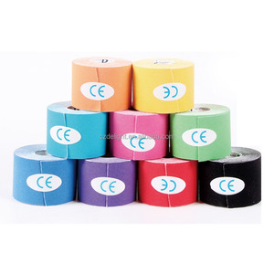 Cintas kinesiológicas de vendaje coloreado artículos deportivos calientes DL 5cm * 5m con aprobación CE - Product Image 1