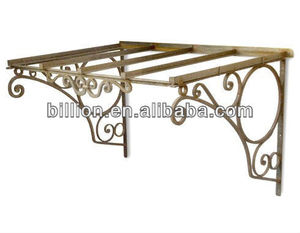2013 Fabrikant Decoratieve Smeedijzeren Luifel Zonnescherm Ontwerp - Product Image 1