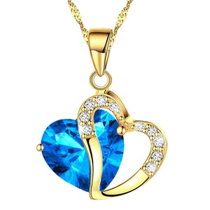 Corazón de amatista 925 colgante collar de plata esterlina logotipo personalizado joyería de plata esterlina Shenzhen chapado en oro Animal NGTC - Product Image 5