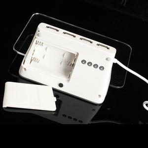 Jam Alarm <span class=keywords><strong>Digital</strong></span> Multifungsi, Jam Alarm Lampu LED Biru Papan Pesan USB 4 Port Hub Jam Led