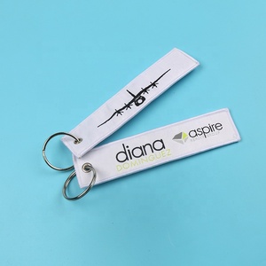 Porte-clés <span class=keywords><strong>de</strong></span> forme personnalisée, avec bordure en forme <span class=keywords><strong>de</strong></span> mercerie, avion, tissé, coloré, <span class=keywords><strong>pour</strong></span> cadeaux promotionnels, nouvelle collection, - Product Image 2