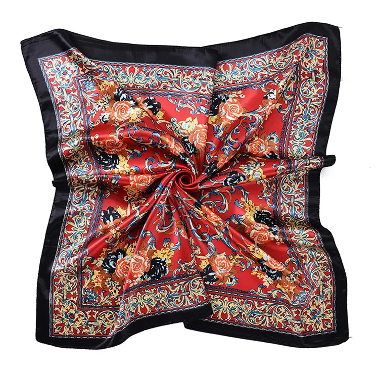 Floral pattern Wholesale polyester head scarf