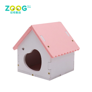 Toptan özel üretim ahşap kirpi Hamster evcil hayvan evi kafes - Product Image 1