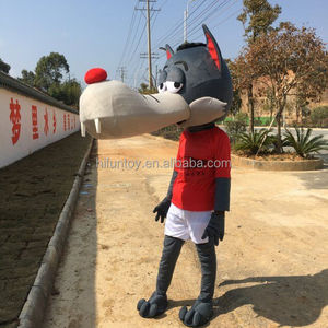 Costume da Mascotte <span class=keywords><strong>Divertente</strong></span> di Grande Lupo Cartoon di Funtoys - Product Image 2
