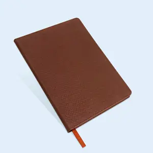 2024 best selling custom business note book with comfortable touch leather with logo printing